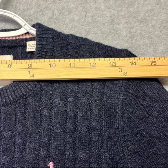 Jack Wills Women’s Wool Sweater Tinsbury Cable Knit Navy NWT size S - Picture 4 of 10